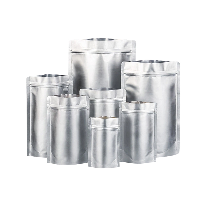 Aluminiumbelagd blixtlåsväska