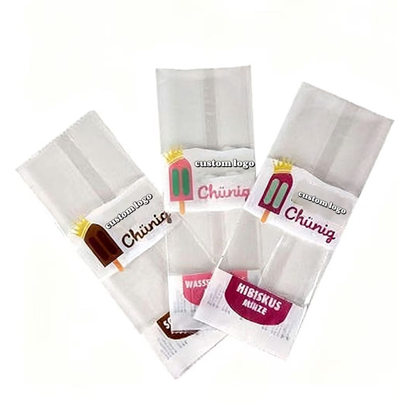 Värmtätning mylar plastpåsar för glass & lollies
