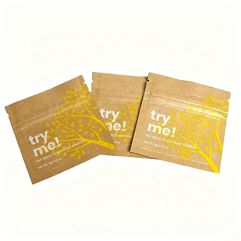 Biologiskt nedbrytbar Kraft Paper Pouch - Anpassad 3 -sidars tätningsplatta